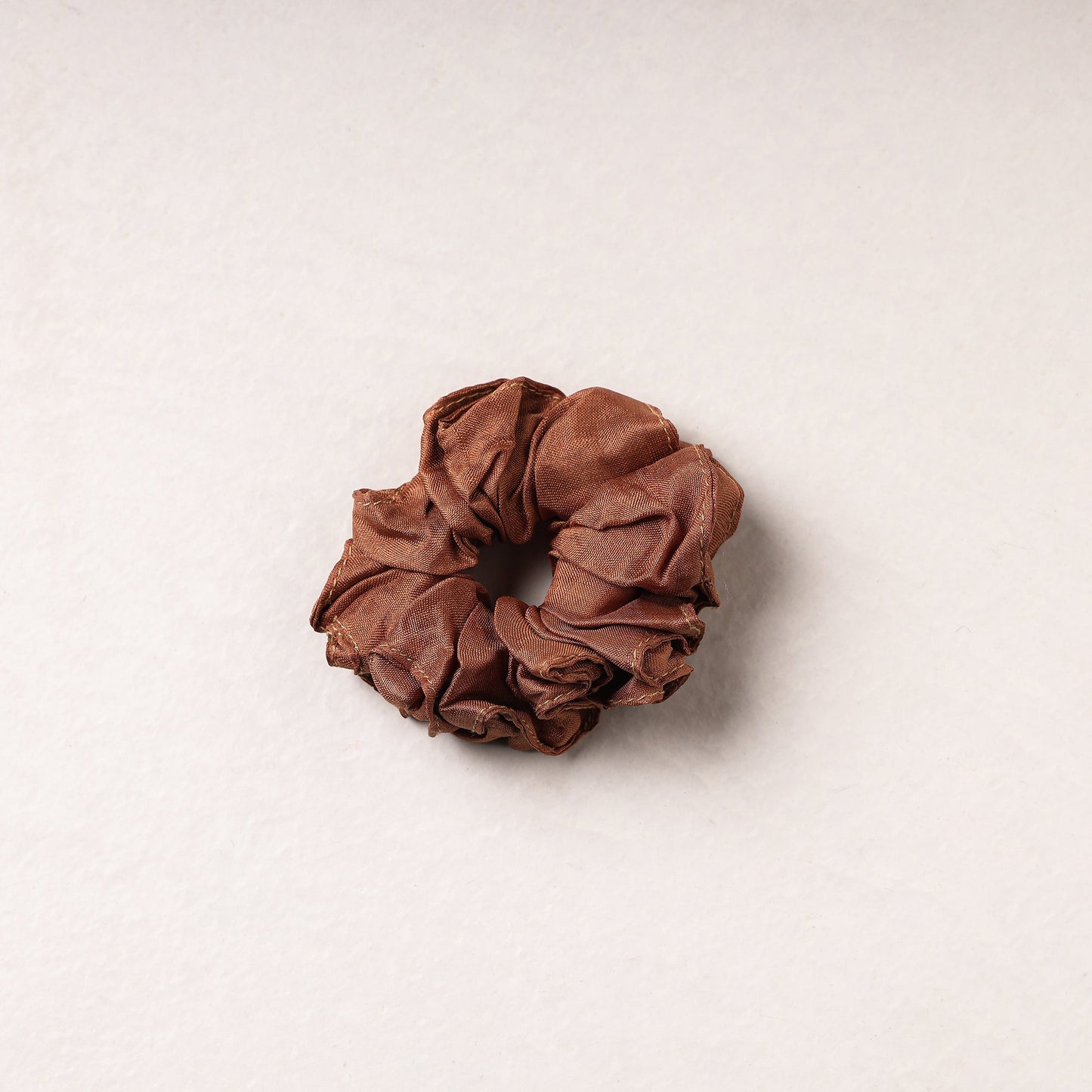   Handmade Tussar Silk Elastic Rubber Band/Scrunchie 