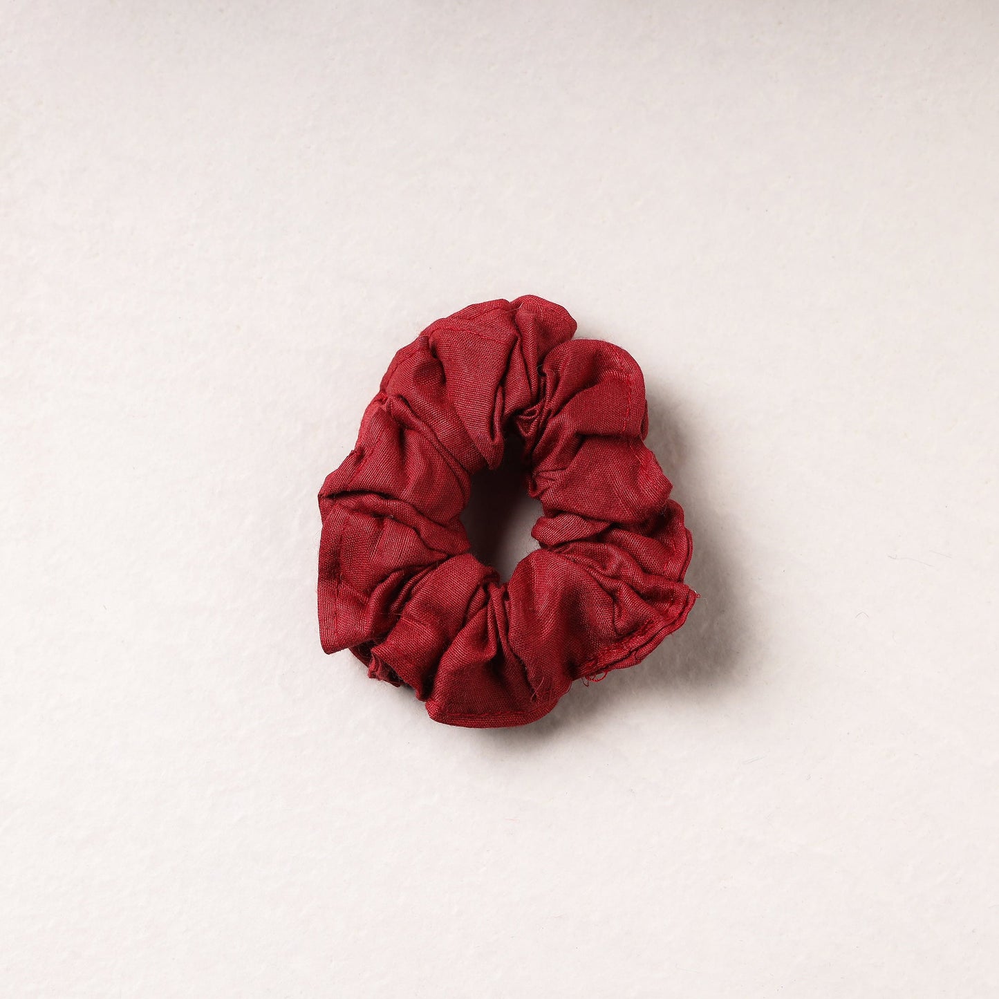   Handmade Tussar Silk Elastic Rubber Band/Scrunchie 