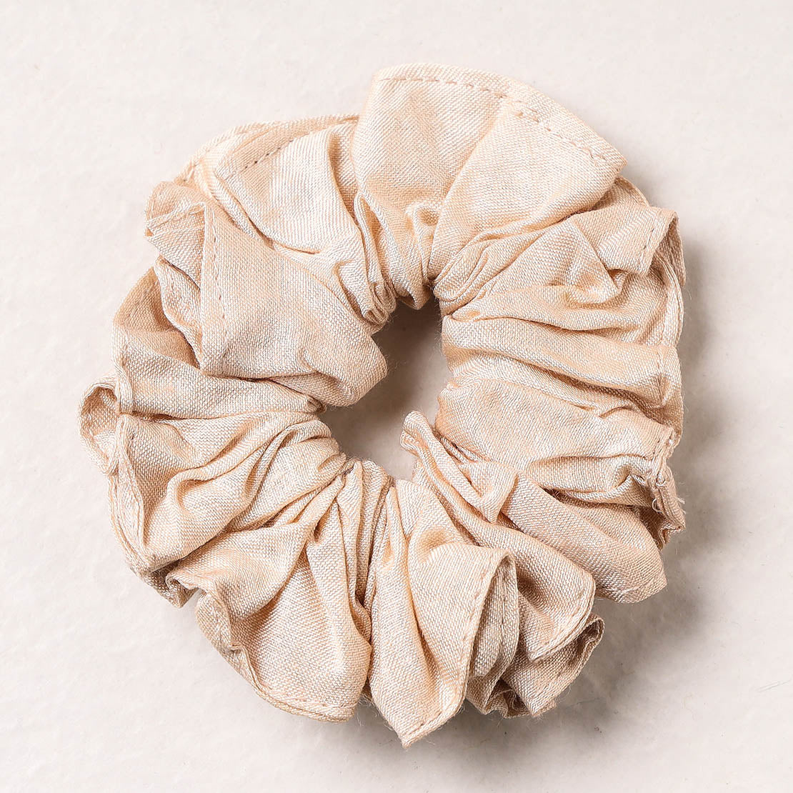   Handmade Tussar Silk Elastic Rubber Band/Scrunchie 