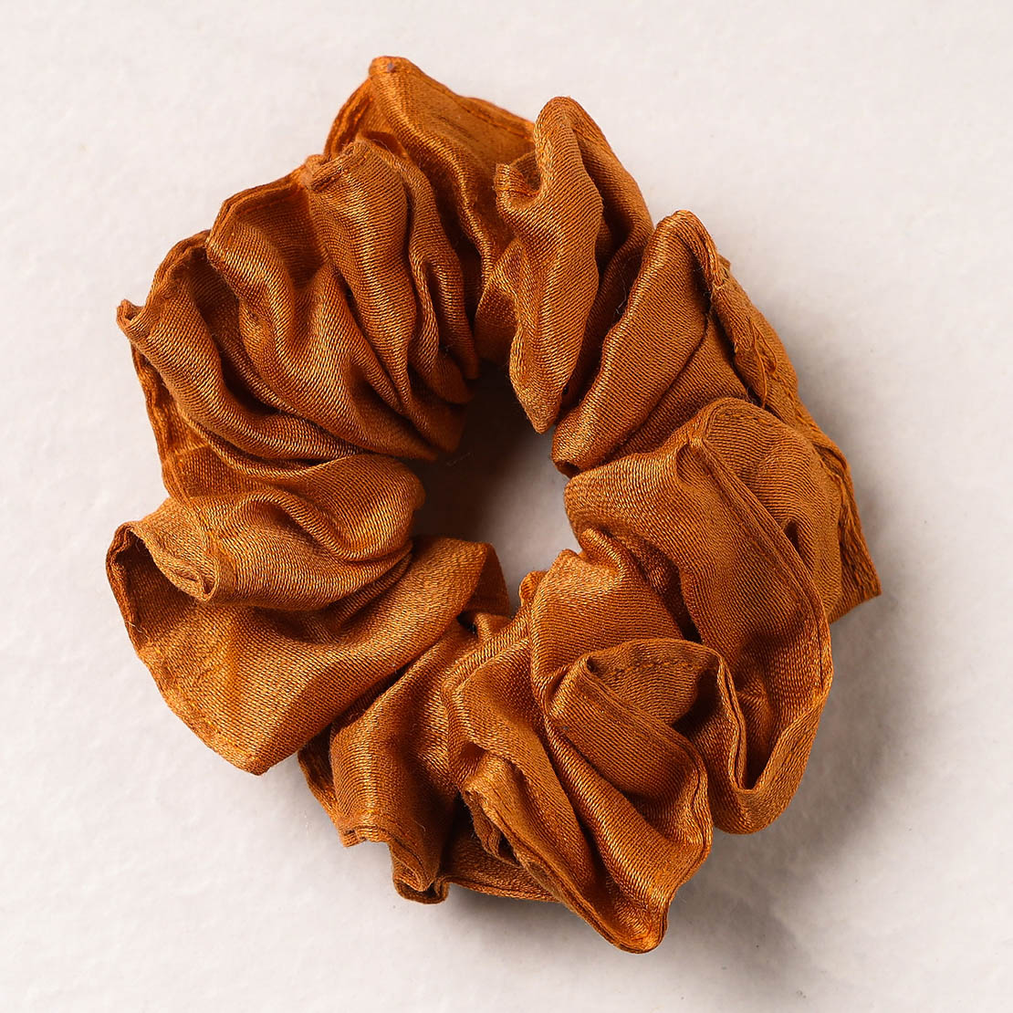   Handmade Tussar Silk Elastic Rubber Band/Scrunchie 