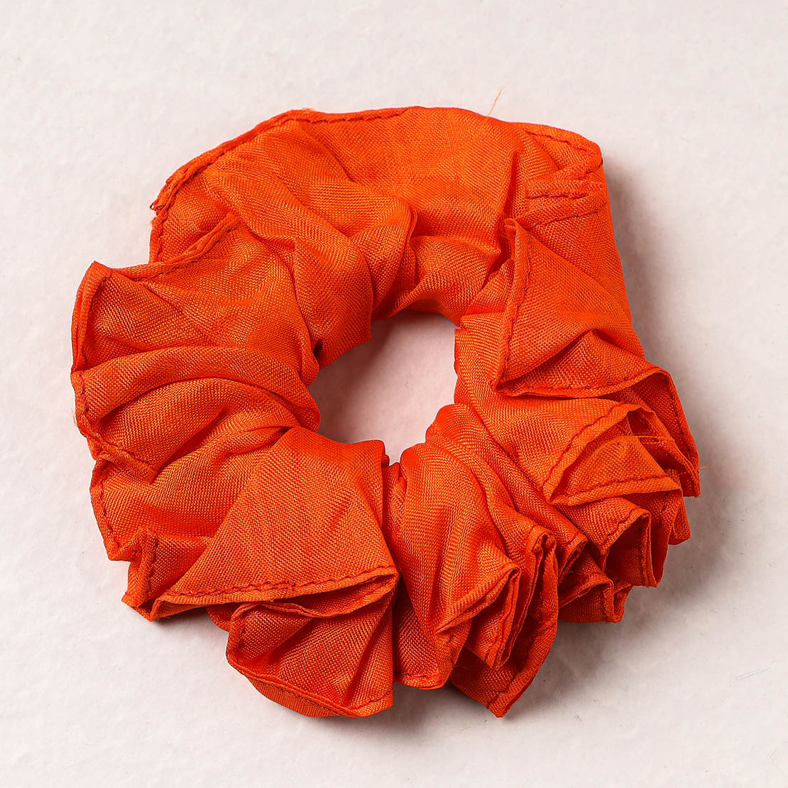   Handmade Tussar Silk Elastic Rubber Band/Scrunchie 
