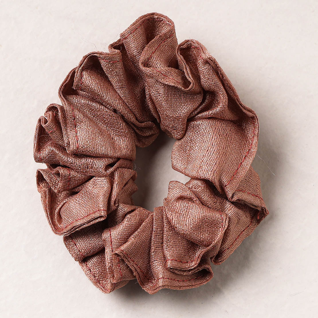   Handmade Tussar Silk Elastic Rubber Band/Scrunchie 