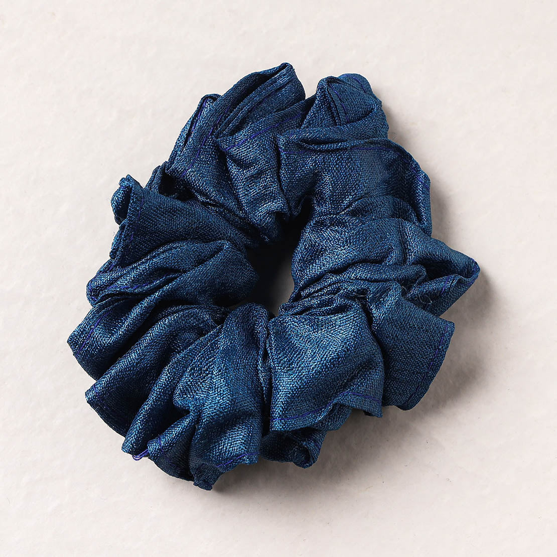   Handmade Tussar Silk Elastic Rubber Band/Scrunchie 