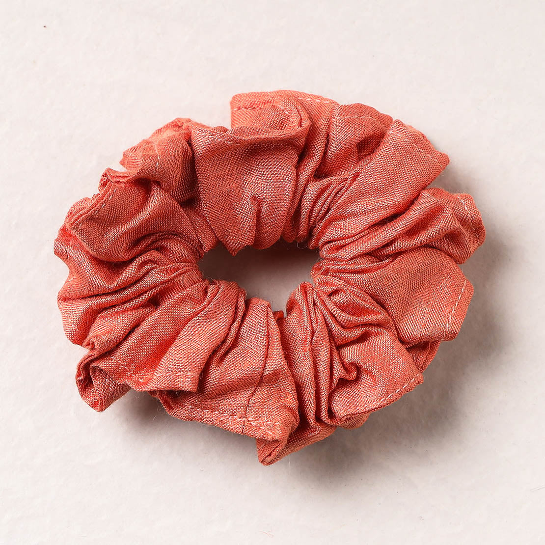   Handmade Tussar Silk Elastic Rubber Band/Scrunchie 