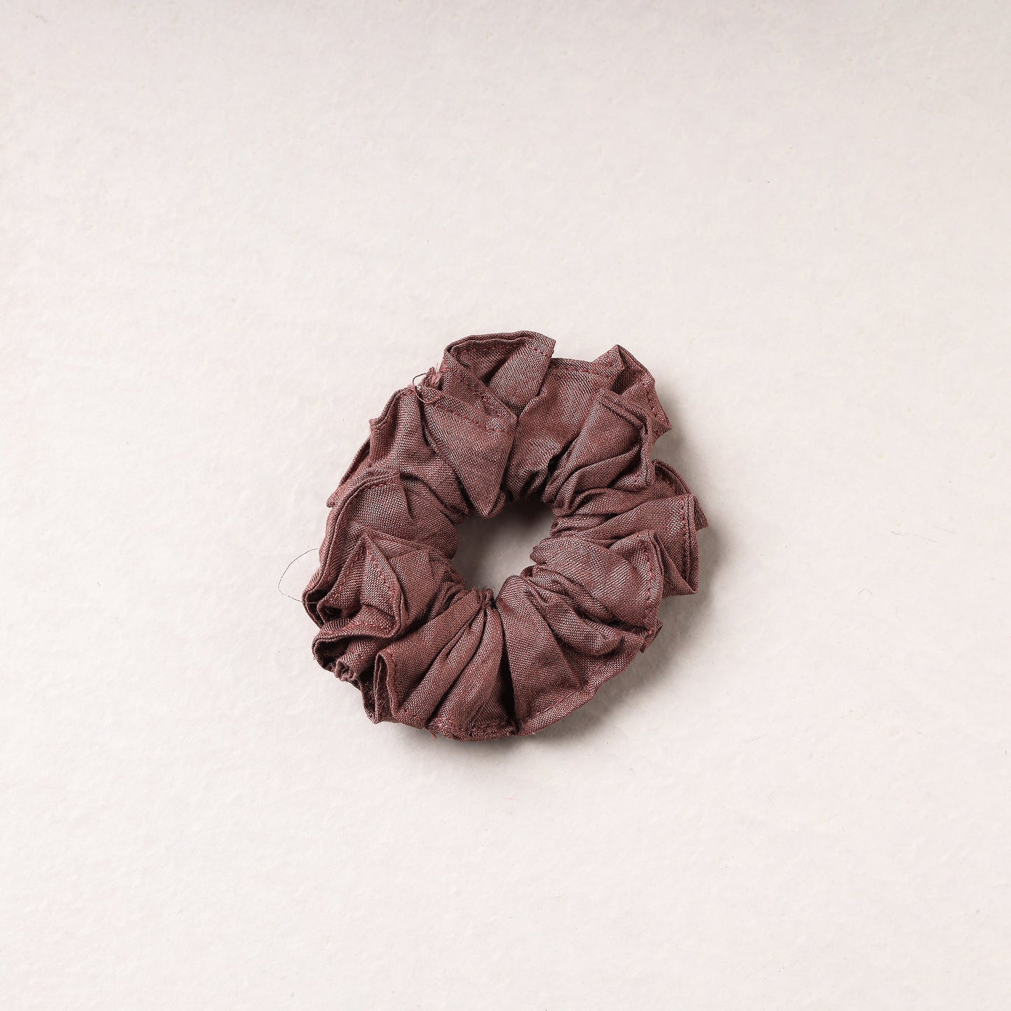   Handmade Tussar Silk Elastic Rubber Band/Scrunchie 