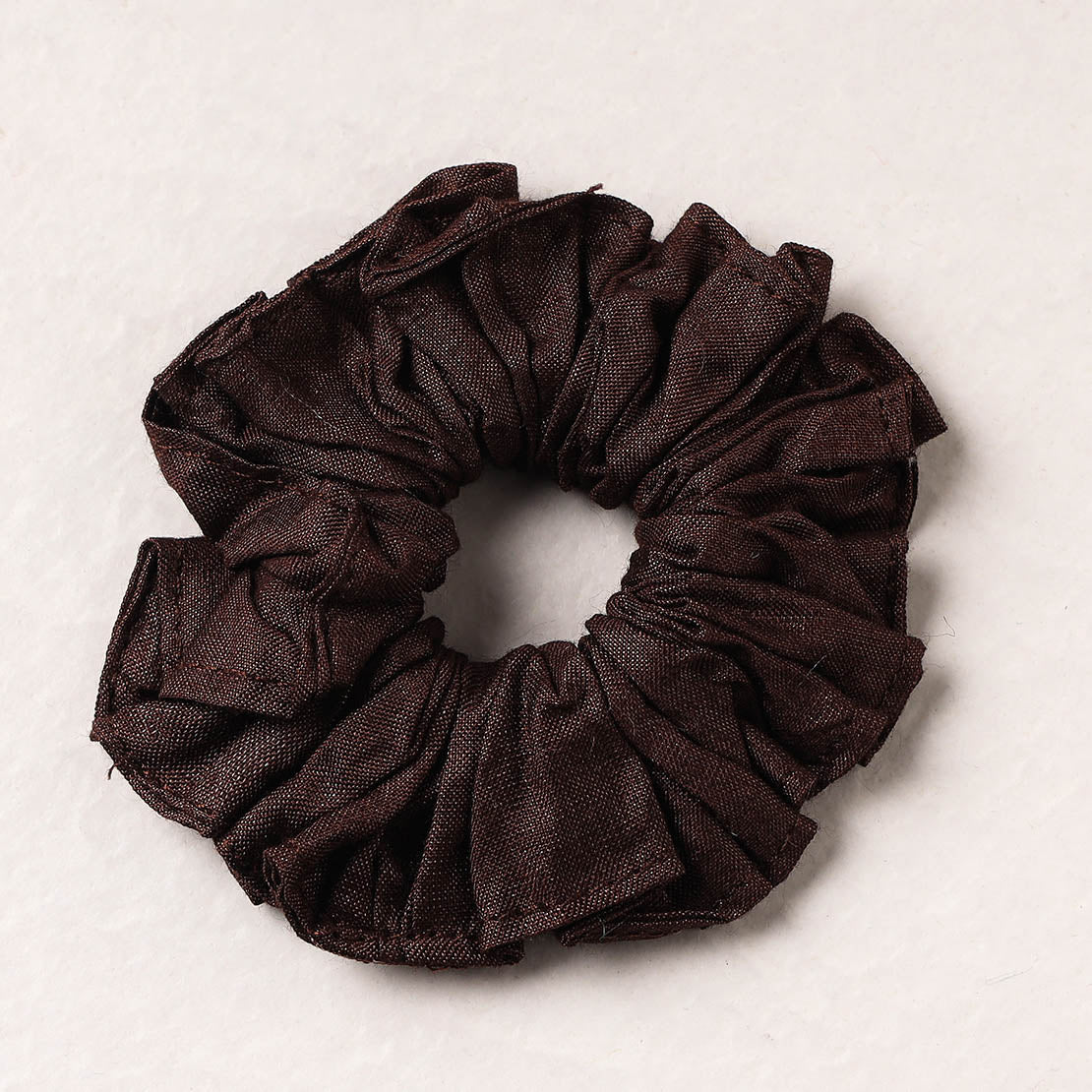   Handmade Tussar Silk Elastic Rubber Band/Scrunchie 