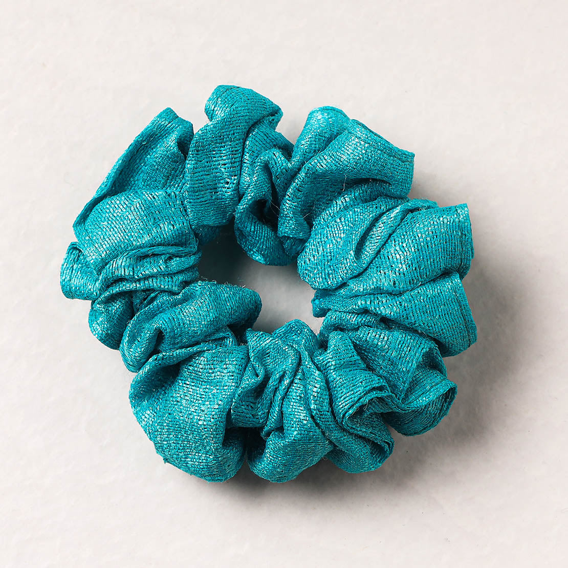   Handmade Tussar Silk Elastic Rubber Band/Scrunchie 