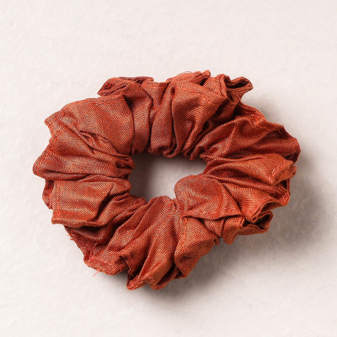   Handmade Tussar Silk Elastic Rubber Band/Scrunchie 