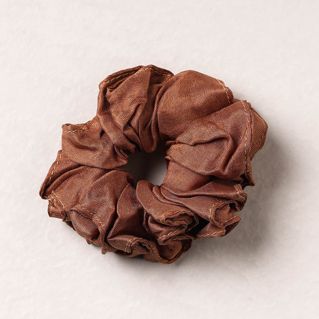   Handmade Tussar Silk Elastic Rubber Band/Scrunchie 