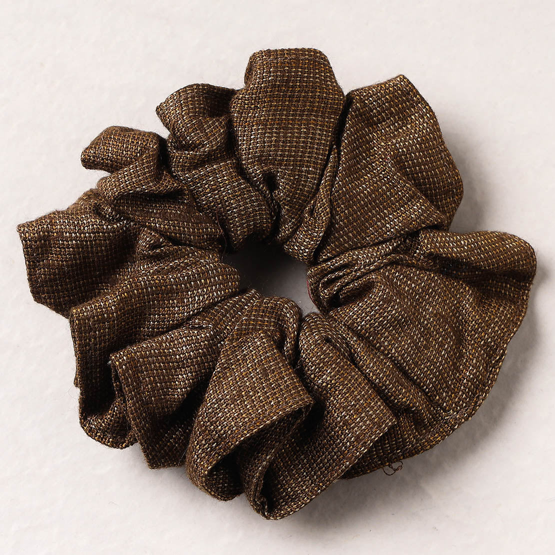   Handmade Tussar Silk Elastic Rubber Band/Scrunchie 