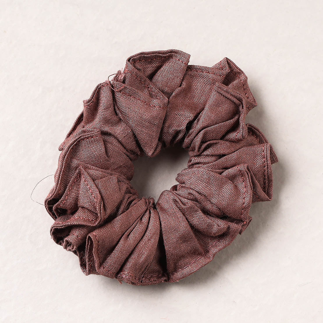   Handmade Tussar Silk Elastic Rubber Band/Scrunchie 