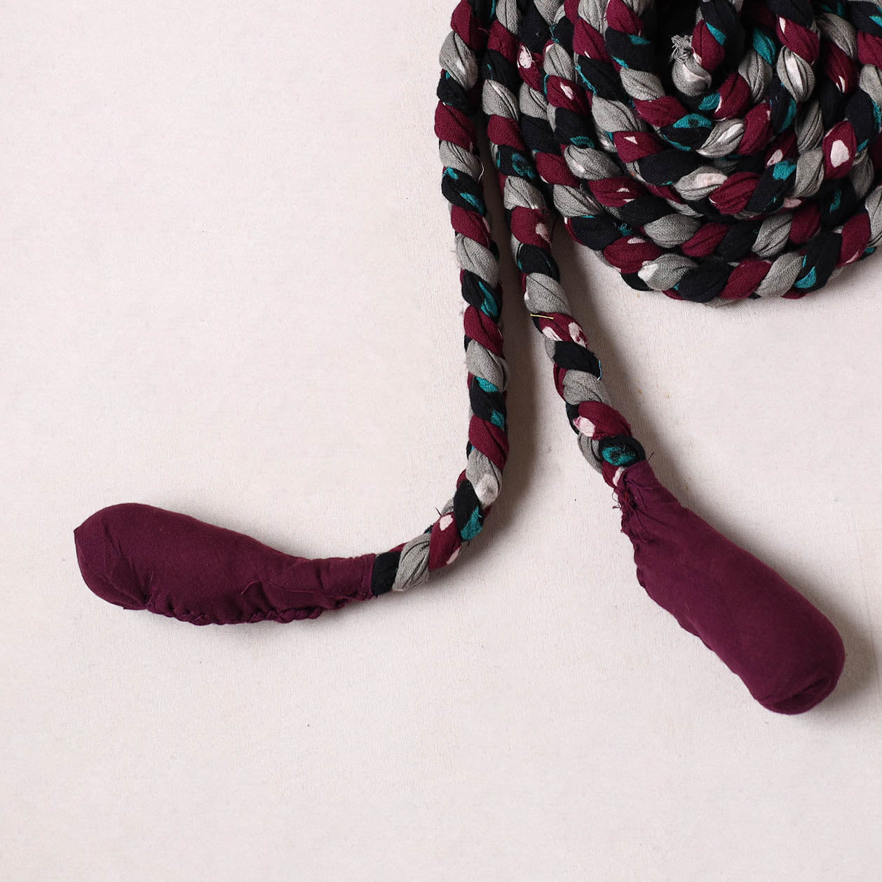  Handmade Upcycled Fabric Skipping Rope 09 