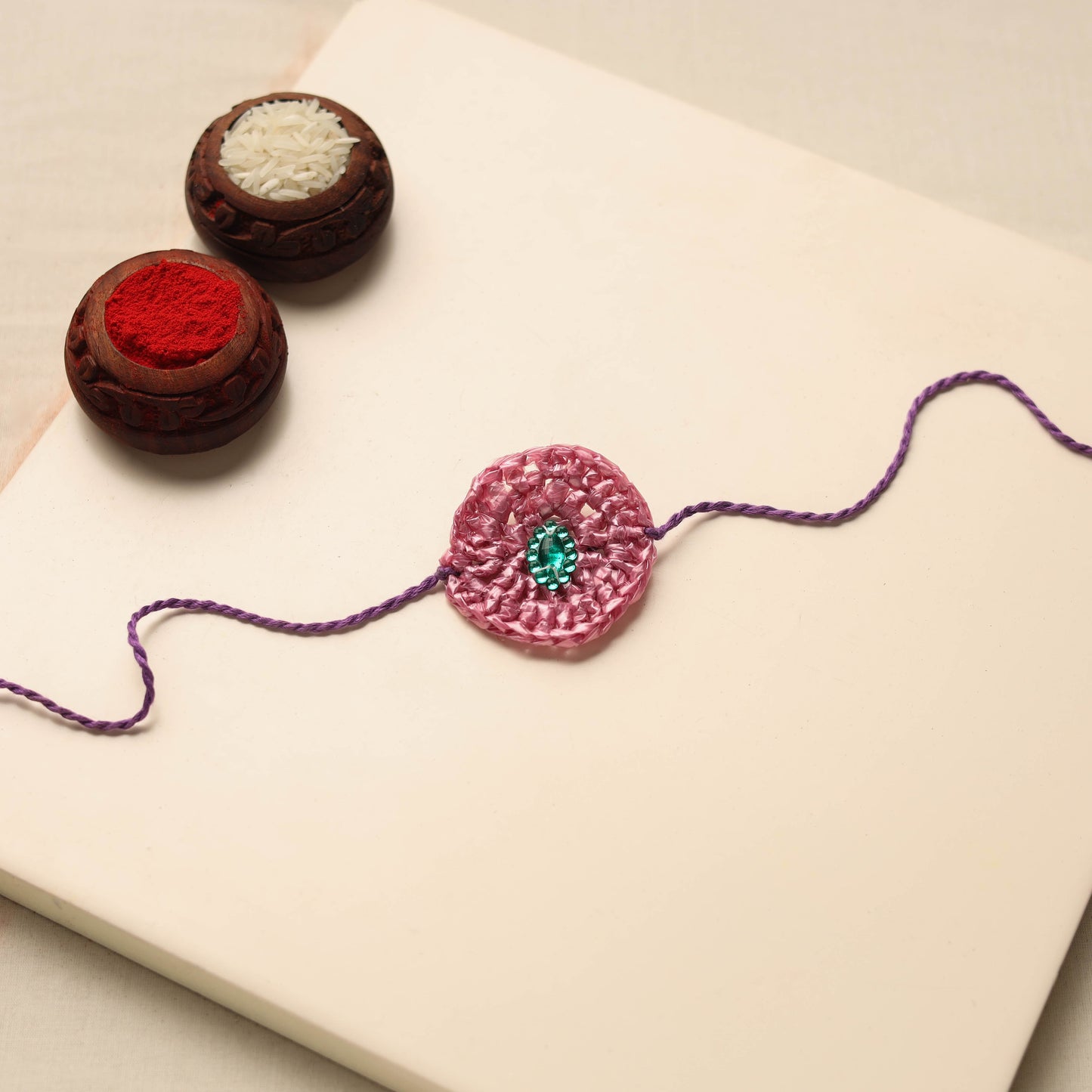Handmade Upcycled Weave Rakhi