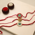 Handmade Upcycled Weave Rakhi (Assorted Set of 3)