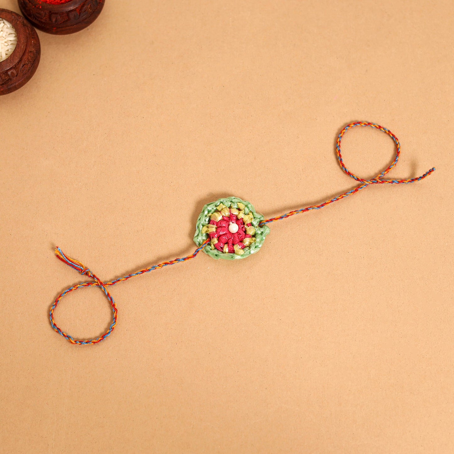  Handmade Upcycled Weave Rakhi by Khamir 
