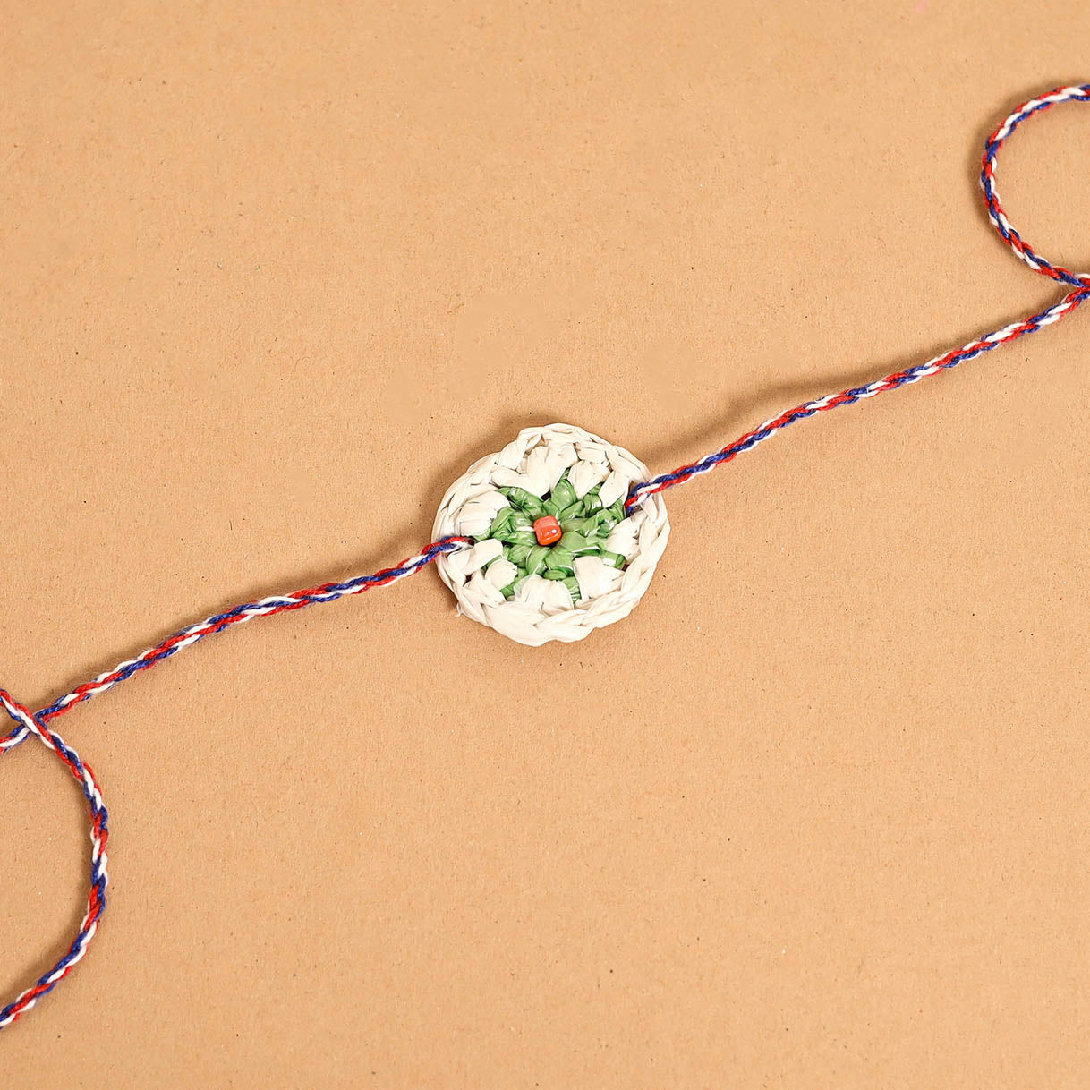  Handmade Upcycled Weave Rakhi by Khamir 