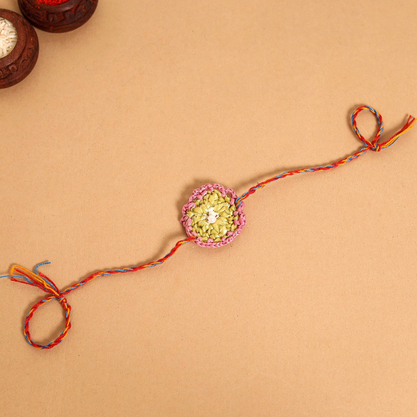  Handmade Upcycled Weave Rakhi by Khamir 