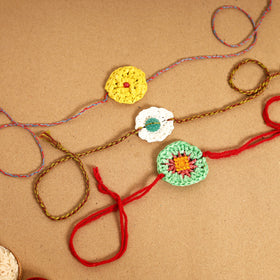  Handmade Upcycled Weave Rakhi by Khamir 