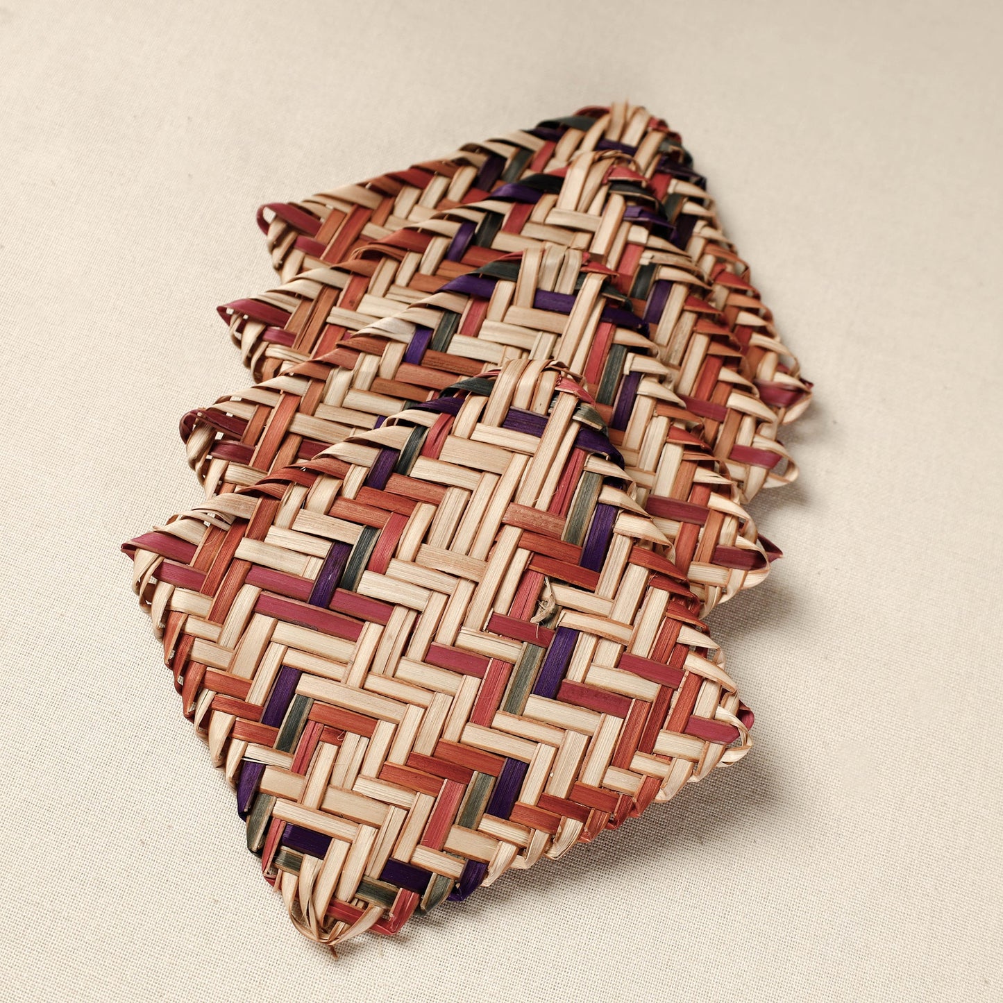  Handmade Water Hyacinth Coasters from Assam 