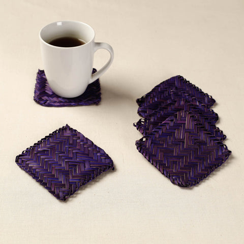  Handmade Water Hyacinth Coasters from Assam 
