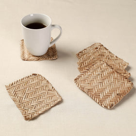  Handmade Water Hyacinth Coasters from Assam 