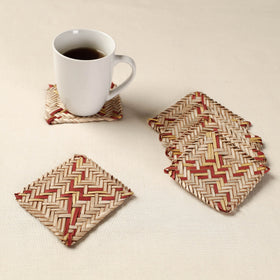  Handmade Water Hyacinth Coasters from Assam 