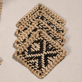  Handmade Water Hyacinth Coasters from Assam (Set Of 6) 