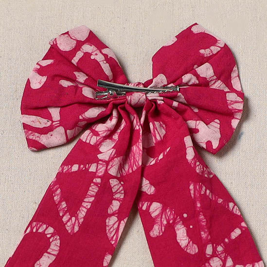 Handmade women’s bow hair clip 40 - handcrafted