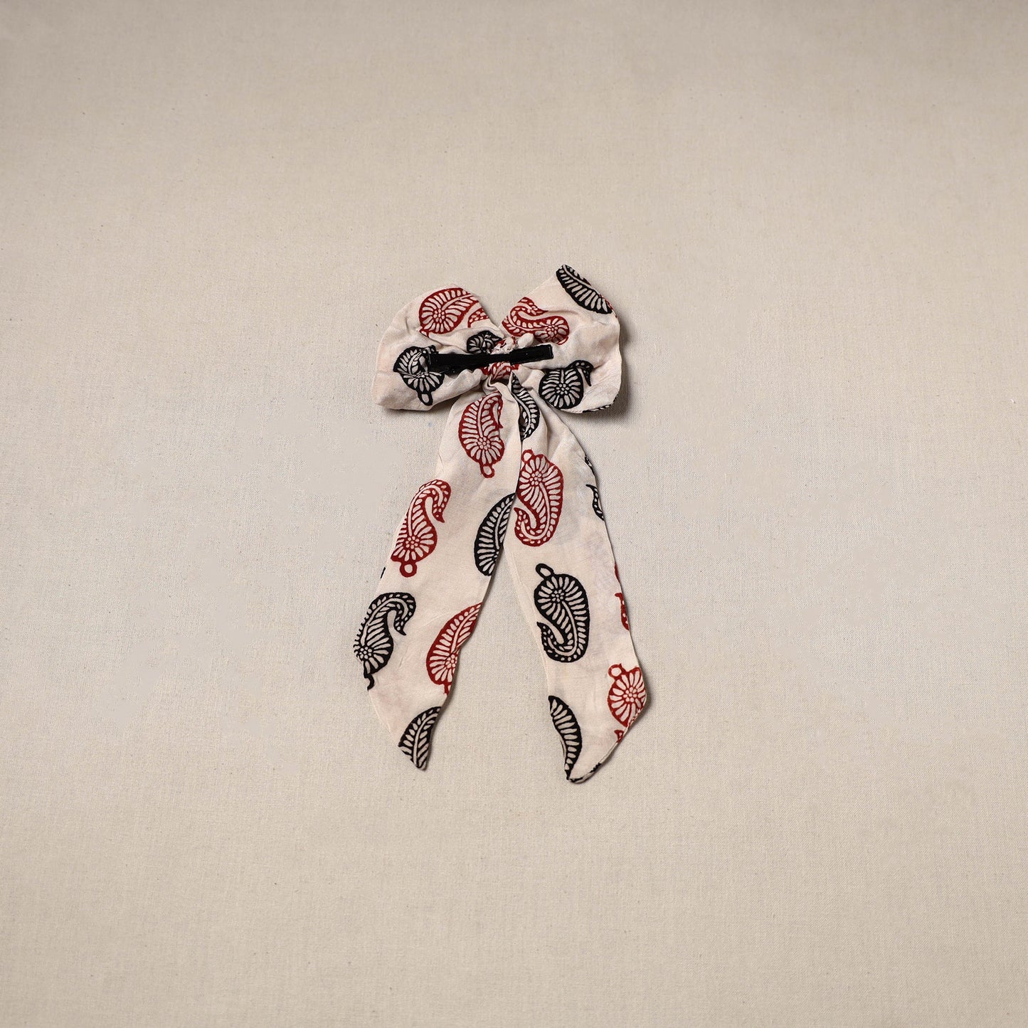 Handmade women’s bow hair clip 55 - handcrafted