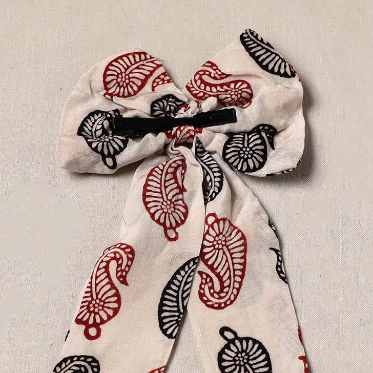 Handmade women’s bow hair clip 55 - handcrafted