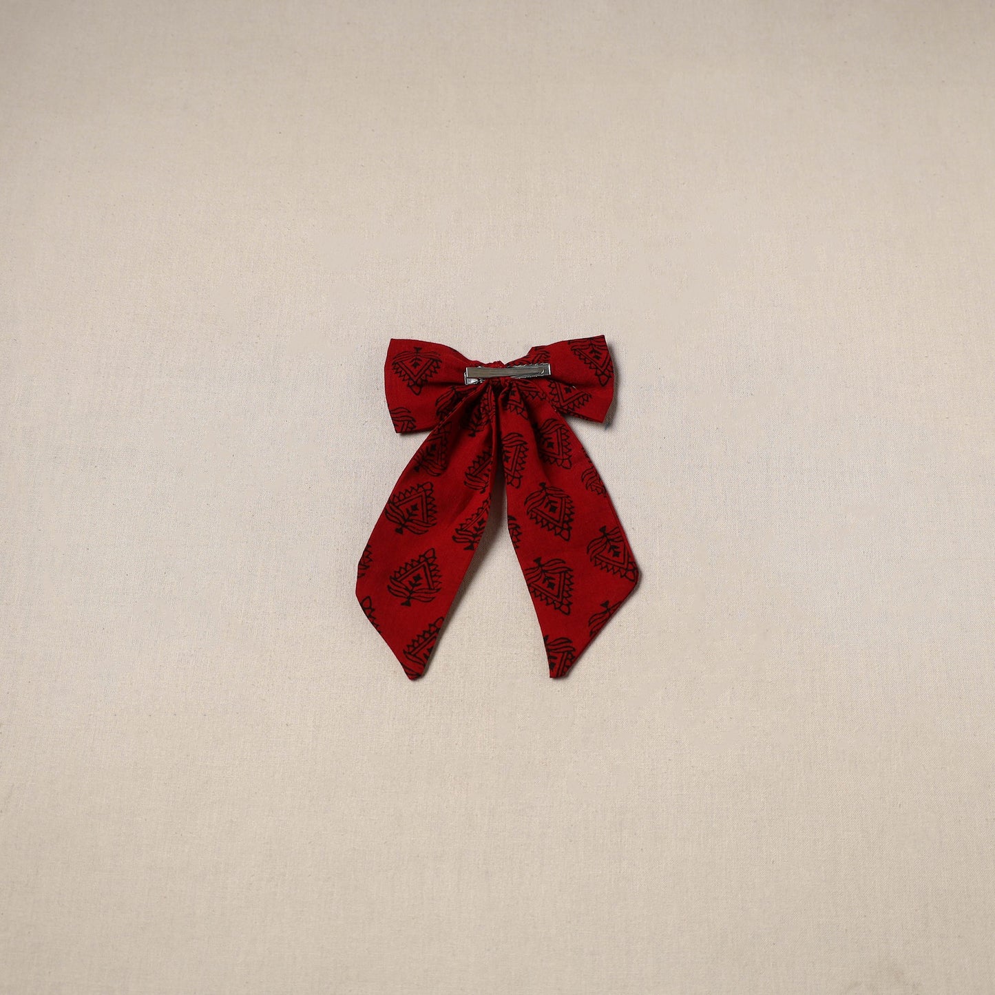 Handmade women’s bow hair clip 66 - handcrafted