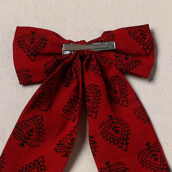 Handmade women’s bow hair clip 66 - handcrafted