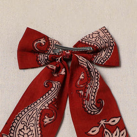 Handmade women’s bow hair clip 67 - handcrafted