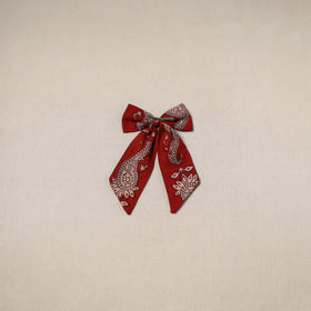 Handmade women’s bow hair clip 67 - handcrafted