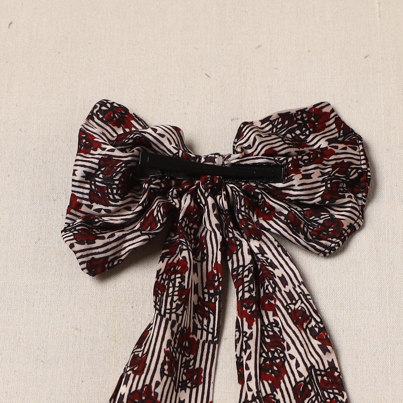 Handmade women’s bow hair clip 71 - handcrafted