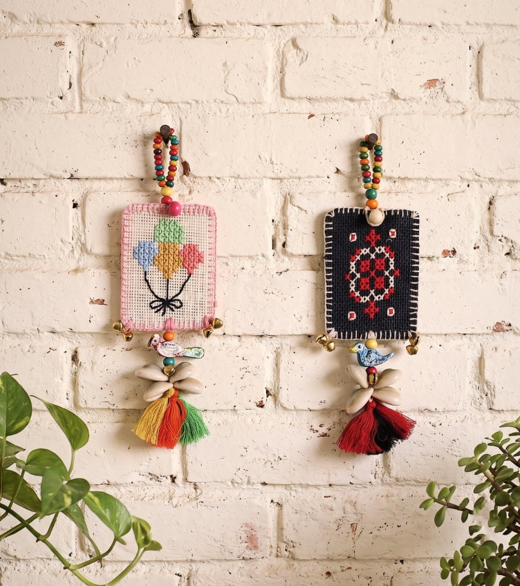 Hand Embroidered Car Hangings