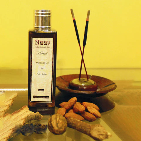 handmade herbal massage oil