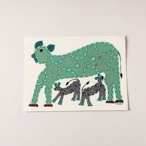  Handpainted Bhil Pithora Painting by Geeta Bariya 