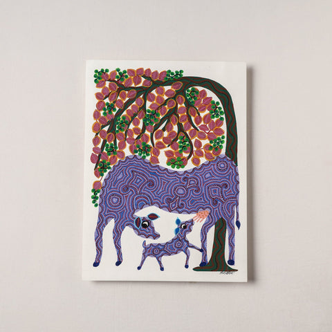  Handpainted Bhil Pithora Painting by Geeta Bariya 