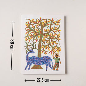  Handpainted Bhil Pithora Painting by Geeta Bariya 