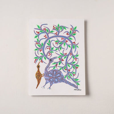  Handpainted Bhil Pithora Painting by Geeta Bariya 