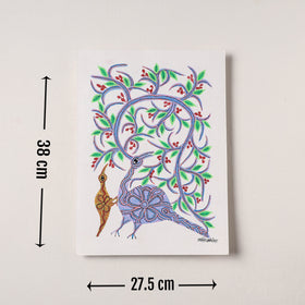  Handpainted Bhil Pithora Painting by Geeta Bariya 