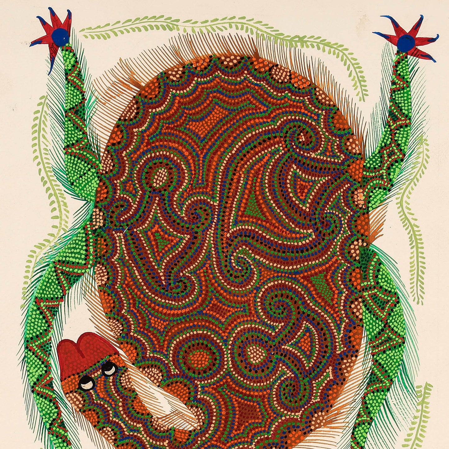  Handpainted Bhil Pithora Painting by Geeta Bariya 