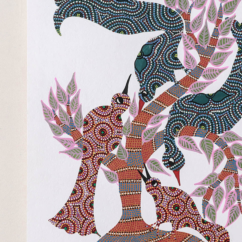  Handpainted Bhil Pithora Painting by Geeta Bariya 