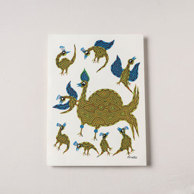  Handpainted Bhil Pithora Painting by Geeta Bariya 