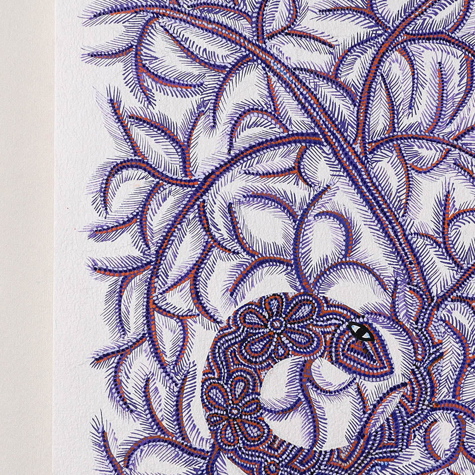  Handpainted Bhil Pithora Painting by Geeta Bariya 