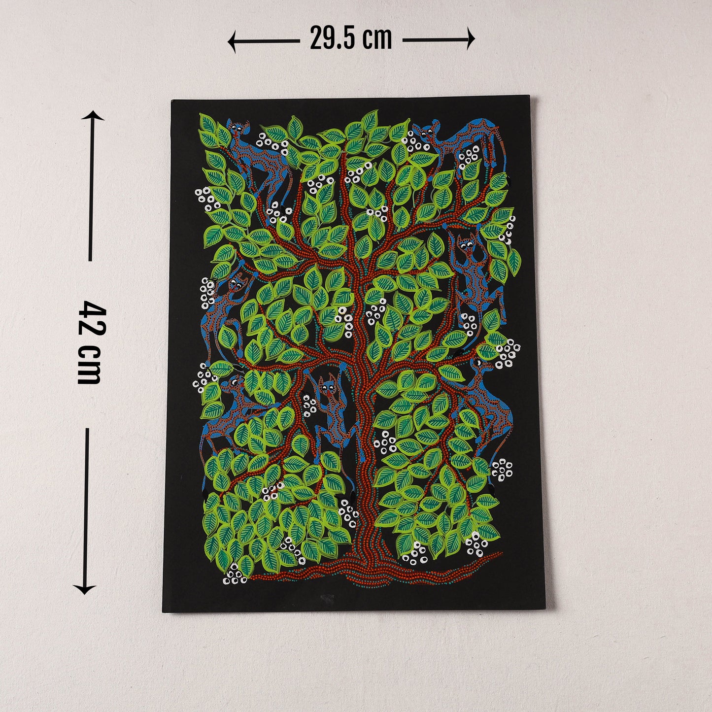  Handpainted Bhil Pithora Painting by Geeta Bariya 