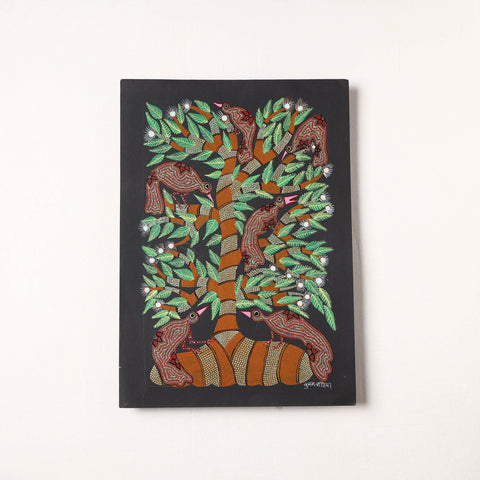  Handpainted Bhil Pithora Painting by Geeta Bariya 