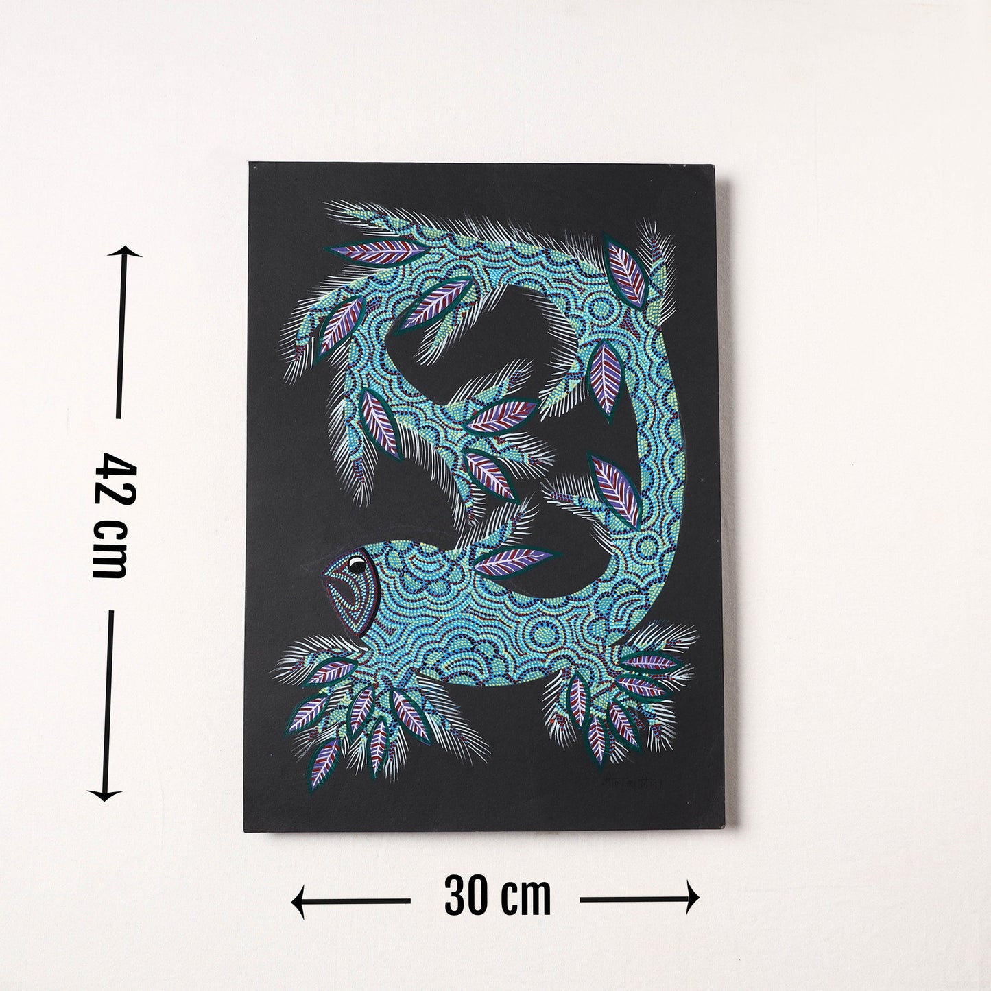  Handpainted Bhil Pithora Painting by Geeta Bariya 