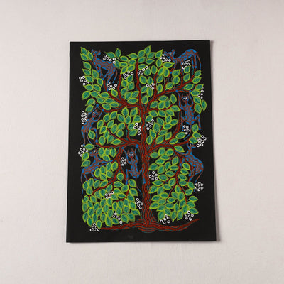  Handpainted Bhil Pithora Painting by Geeta Bariya 